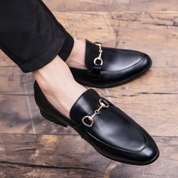 človek genuin usnje za čevlje Vožnjo, ki elegantno Zdrsne Na čevlji za moške Obutve Mocassin človek poročni čevlji moški Loafers Obleko Čevlje