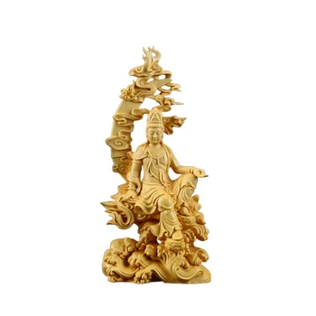 Kwan-yin Obrti Kiparstvo Kitajski Urad Guanyin Šimšir Slika Desk Doma Dekor Carving Ornament Kip Bude Darila