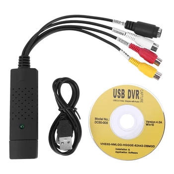 Video Audio VHS VCR USB Zajem Video Kartice V DVD Pretvornik Zajemanje Sim Adapter