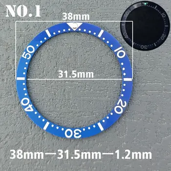 38 mm *31,5 mm Watch ploščo ravno keramično ploščo vstavi v kolobarju Seijing zamenjava dodatek (plug-