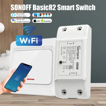 SONOFF Vtičnice BasicR2 Wifi Breaker Smart Stikalo za Brezžični Daljinski upravljalnik DIY Wifi Stikala za Luč Doma Dela Z Google Alexa