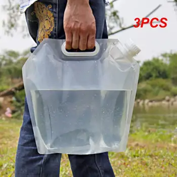 3PCS Zložljiva Vodo, Vrečko z Visoko Zmogljivostjo Prostem Vode Vrečko Posode PE Okusa Varnostni Pečat Lahki Pitno Vodo, Vrečko za Shranjevanje