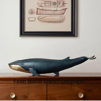 Veliki VRH Visoko kakovostni dekorativne umetnosti Bronasto carving srečno kita rib Domov trgovina podjetje URAD prinese sreče, DOBRA sreča kip