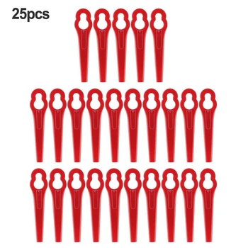 Zanesljivost Obrezovalnik Trave Rezila Visoke kakovosti dolgotrajno Uporabo Plastičnih Rdeče Zanesljive Varnosti 25pcs 85mm Dobro izvedbo
