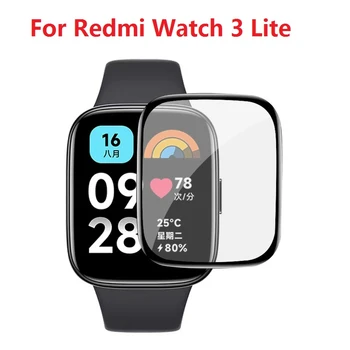 Zaščitna folija Za Xiaomi Redmi Watch 3 Lite Smartwatch Screen Protector Popolno 3D Ukrivljen Rob Mehko Film (Ni Stekla)