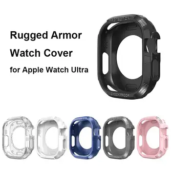 Kritje Primera za apple watch Ultra 49 mm Zaščitni Mehki Silikon TPU Kritje primera 49 mm iWatch Serije Ultra pribor Band