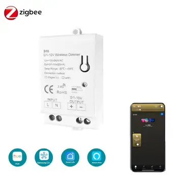 ZigBee 3.0 Lučka LED Dimmer Krmilnik AC100-270V 0-10V 1-10VSmart Doma APP za Smartthings Tuya Hub Echo Plus Alexa Nadzor