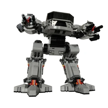 MOC Film RoboCoped Strojev UCS Obsega ED-209 Robot Politik Model Gradnik Izvršitveni Robot Mecha Opeke za Otroke, Igrače,