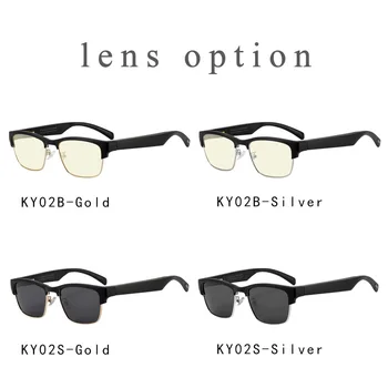 TIPSG KY02 Pametna Očala Bluetooth Glasbe Očala za Moške, Ženske Anti-Blu-ray Anti-UV Smart Odprta Ušesa sončna Očala