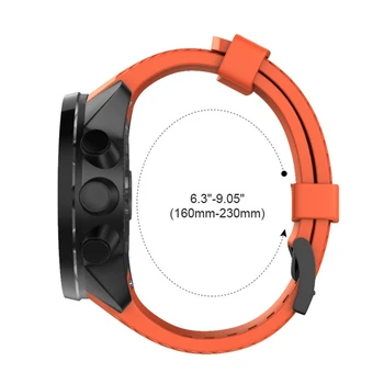 Zamenjava Silikonski Zamenjava Šport WristStrap Watch Band za suunto - 7/9 Baro Smart Watch Šport Manšeta Dodatki