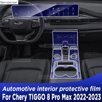 Za Chery TIGGO 8 Pro Max 2022 2023 Menjalnik Plošča Navigacijski Zaslon Avtomobilske Notranjosti TPU Zaščitno folijo Kritje Anti-Scratch