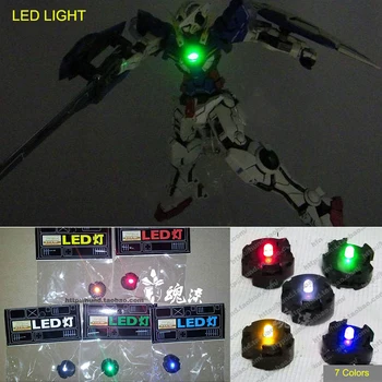 Mecha Model Spremenila LED Luči (brez Baterije) 7 Barv