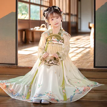 Elegantno Uspešnosti Oblačila Starodavne Kitajske Kostum Dekle Tradicionalnih Tang Dinastije Pravljice Obleko Hanfu Obleke Otroci Han Dynasty