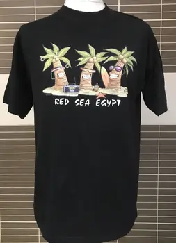 Rdečega Morja V Egiptu Spominek T Shirt 2002 Med Črno Bombaž Destinacija