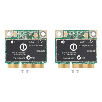 2X RT5390 Half Mini PCI‑E Vmesnik 802.11 B/G/N Brezžične Omrežne Kartice Wifi Adapter, Samo Za HP Računalnik