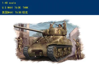 Hobi Šef 84801 1/48 U. S M4A1 76(W)Tank hobbyboss Obsegu Model Kit