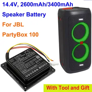 OrangeYu 2600mAh/3400mAh Zvočnik Baterija za JBL PartyBox 100