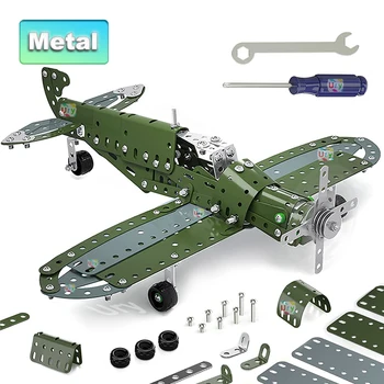 Ury WW2 Kovinski Puzzle Matice Nič Borec Vojaške Vojske Spitfire Zeleno Rdeče Letalo Vijačenje gradniki Izobraževalne Igrače za Otroke