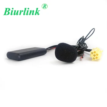Biurlink 6Pin Mini ISO AUX avtoradia Za Blaupunkt CD Brezžični Bluetooth, Mikrofon, Audio Kabel za Fiat Bravo Panda Punto